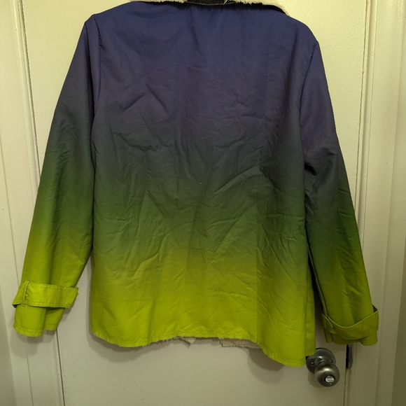 NWOT Ombre fleece lined light coat - Picture 2 of 4